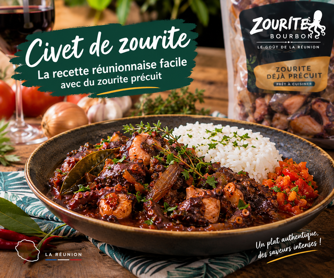 🐙 Civet de zourite réunionnais : une recette facile avec Zourite Bourbon