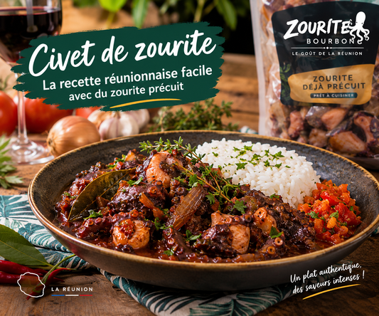 🐙 Civet de zourite réunionnais : une recette facile avec Zourite Bourbon