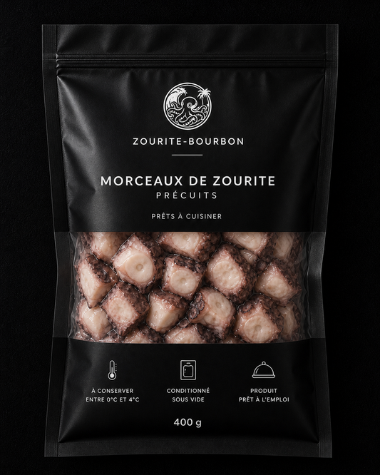 Morceaux de zourite précuits sous vide | Zourite Bourbon