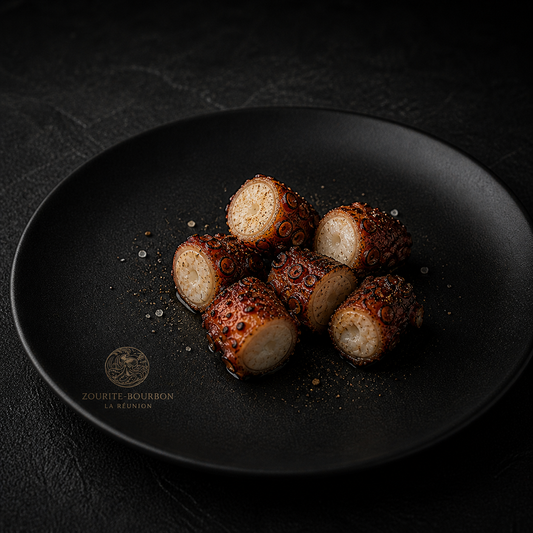 Morceaux de zourite précuits sous vide | Zourite Bourbon